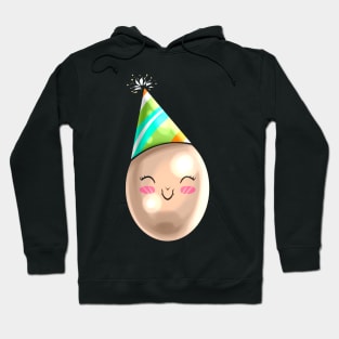 Funny Painted Egg With Party Hat Cone For Easter Hoodie